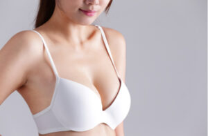 woman body chest breast with bra
