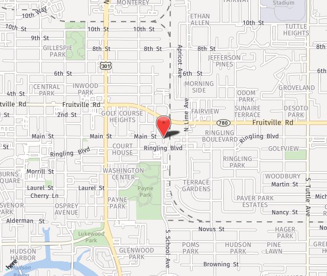 Location Map: 1 South School Ave Sarasota, FL 34237